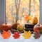 4 PCS Wooden Fall Leaves Decor – Vintage Farmhouse Maple Leaf Block Signs for Thanksgiving Table, Tiered Tray, Shelf, Office & Autumn Harvest Home Decorations